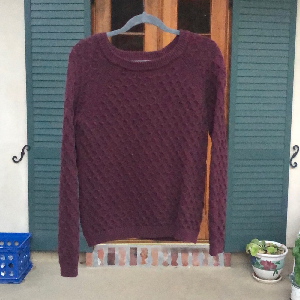 Burgundy sweater